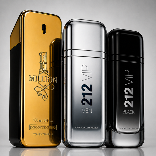 3er Herrenparfüm-Set - 1 Million, 212 VIP MEN & 212 VIP Black