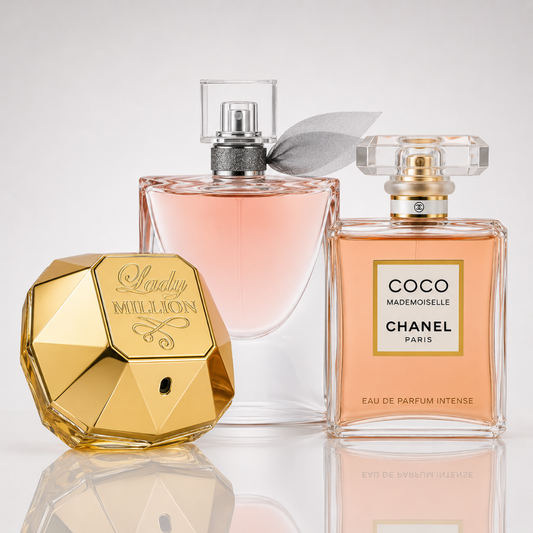 3er Damenparfüm-Set - Lady Million Rabanne, Lancôme La Vie Est Belle & Chanel Coco Mademoiselle