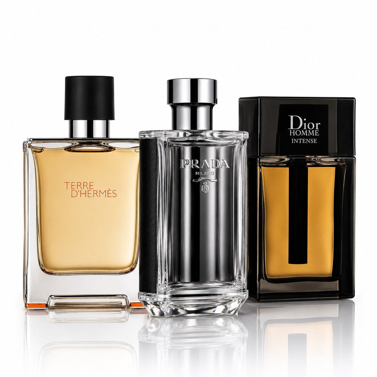 3er Herrenparfüm-Set - Terre d’Hermès, Prada L’Homme & Dior Homme Intense