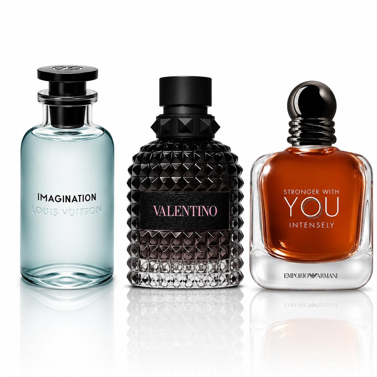 3er Herrenparfüm-Set - Louis Vuitton Imagination, Valentino Born in Roma & Stronger With You Intensely